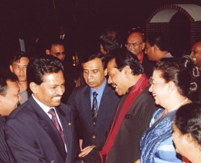 “BE THE BEST YOU CAN BE FOR THAT MOMENT” Saman Sarathchandra in a dinner banquet attended by HE President of democratic socialist republic of SriLanka in 2004