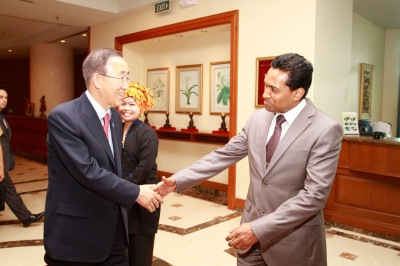“Honor the moments by remembering” Hotel General Manager Saman Sarathchandra welcomes UN secretary general ban ki-Moon