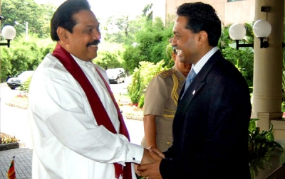 His Excellency, President Mahinda Rajapaksa, President of Democratic Socialist Republic of Sri Lanka (15th June 2009)